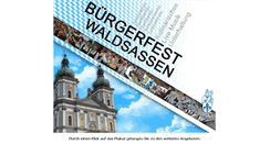 Desktop Screenshot of buergerfest-waldsassen.de